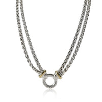 David Yurman Wheat Necklace in 18K Yellow Gold/Sterling Silver