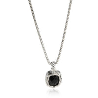 David Yurman Labyrinth Onyx Diamond Pendant in  Sterling Silver Black 0.23 CTW