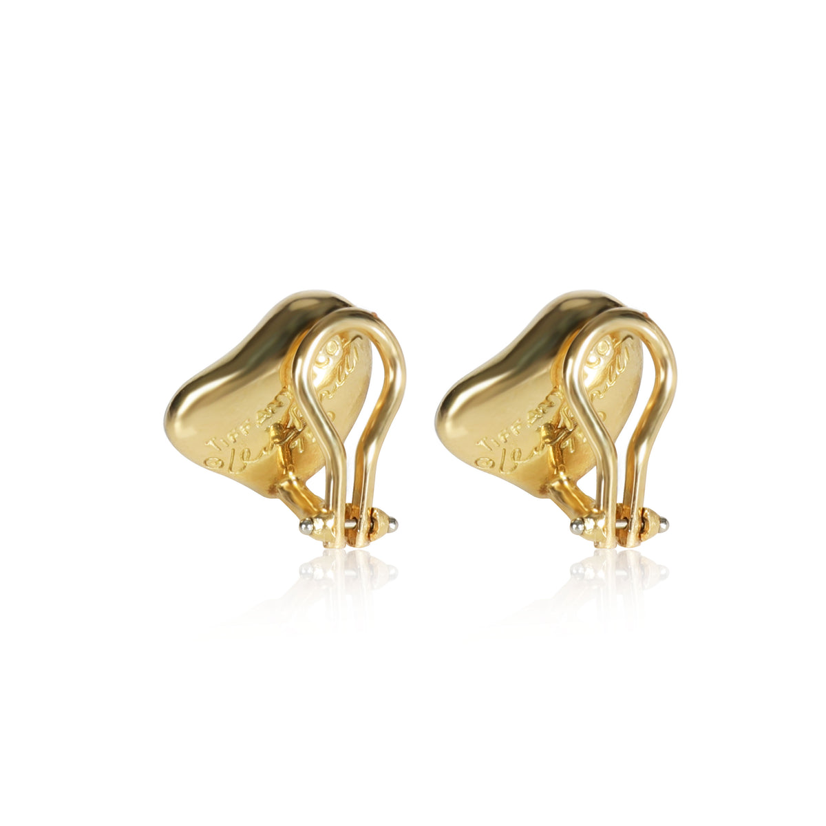 Tiffany & Co. Elsa Peretti Full Heart Diamond Earrings in 18K Gold 0.50 CTW