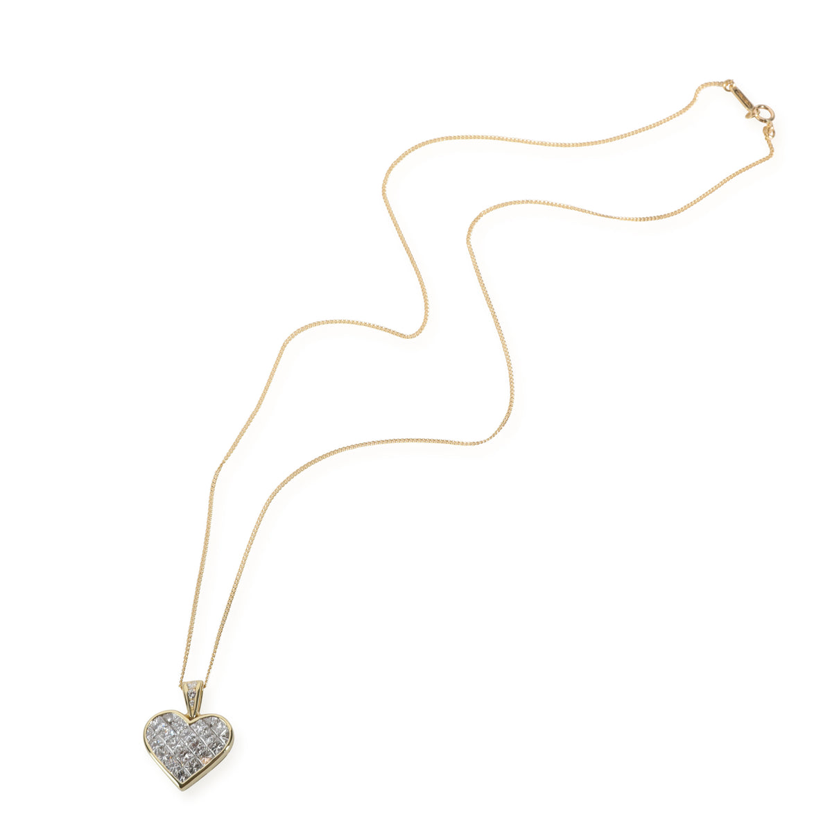 Tiffany & Co. Vintage Diamond Pendant in 18K Yellow Gold 1.95 CTW