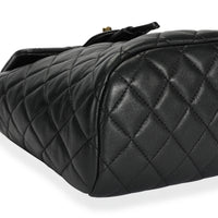 Chanel Black Lambskin Quilted Mini Urban Spirit Backpack