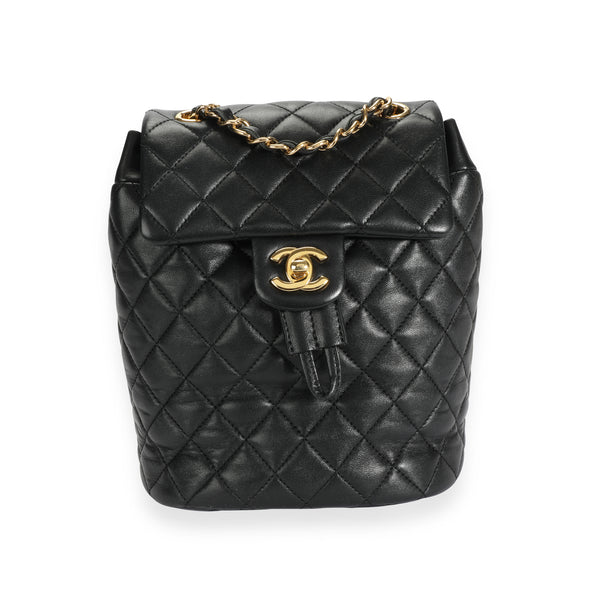 chanel mini black backpack Chanel Black Lambskin Quilted Mini Urban Spirit Backpack – myGemma| Item #110043