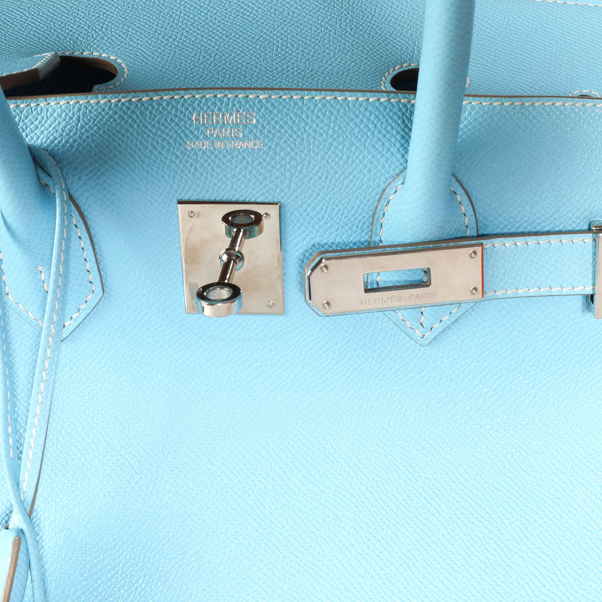 Hermès Limited Edition Celeste & Mykonos Epsom Candy Birkin 35 PHW