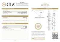 GIA Certified 0.86 Ct Princess cut E VS1 Loose Diamond