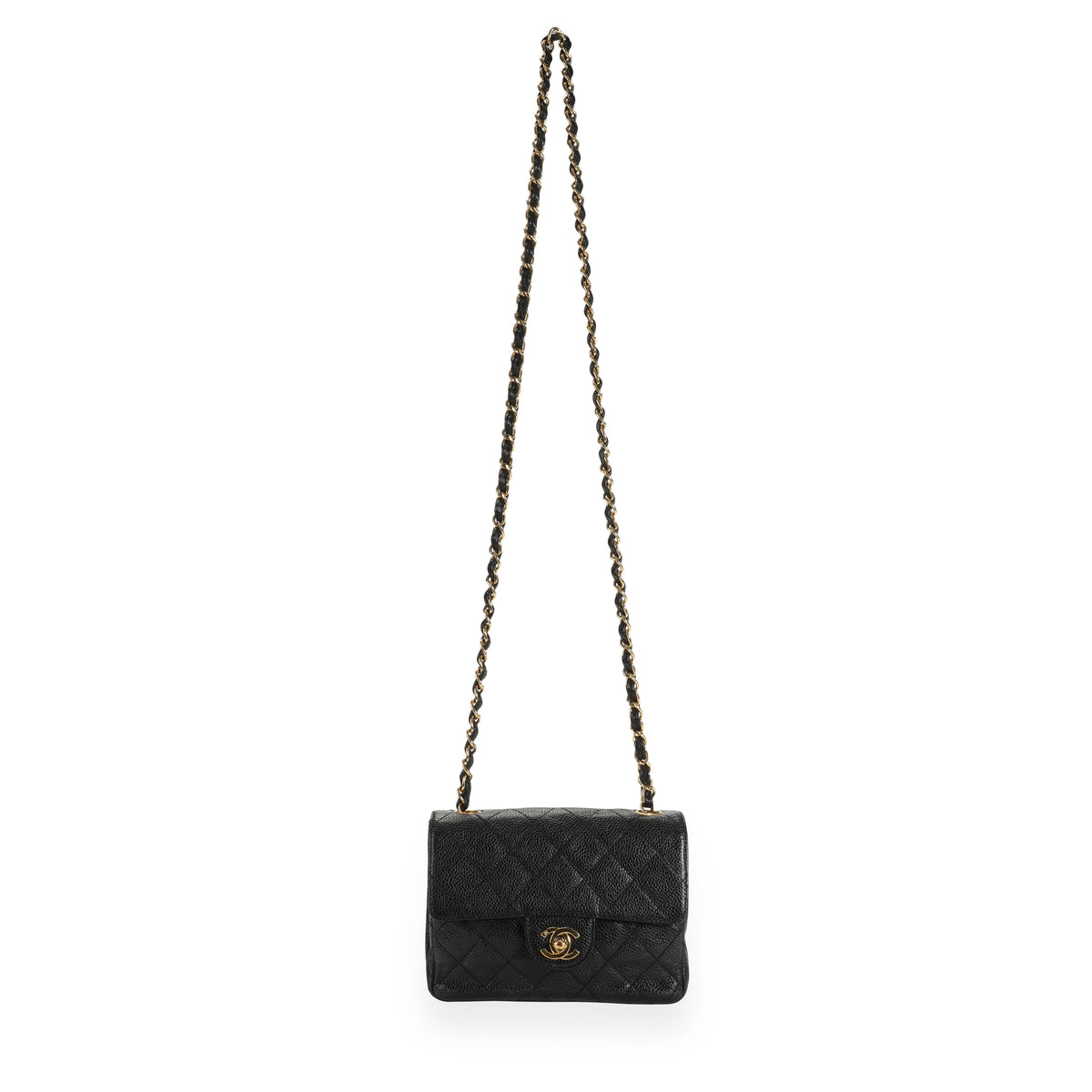 Chanel Black Caviar Quilted Classic Square Mini Flap Bag by WP Diamonds –  myGemma