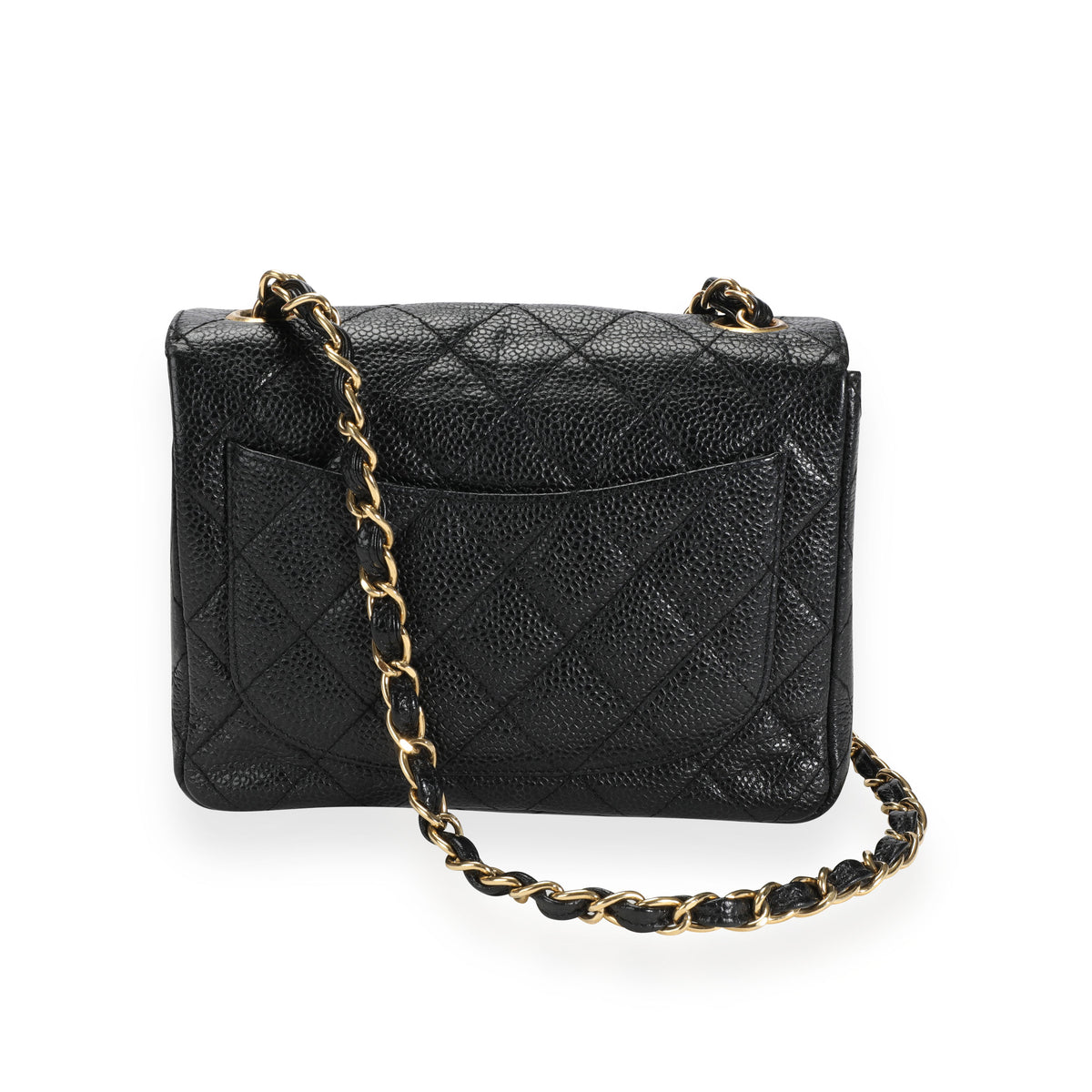 Chanel Twin Classic Flap Bag Quilted Caviar Mini Black 2215711