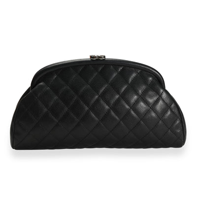 Chanel Black Caviar Quilted Timeless Clutch