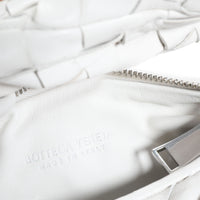 Bottega Veneta White Intrecciato Leather Mini Jodie Bag
