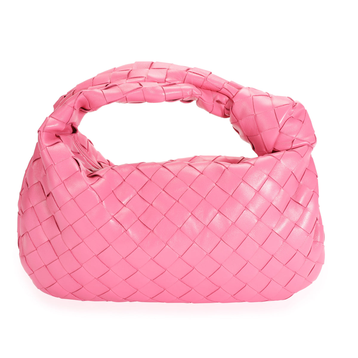 Bottega Veneta Pink Intrecciato Mini Jodie Bag