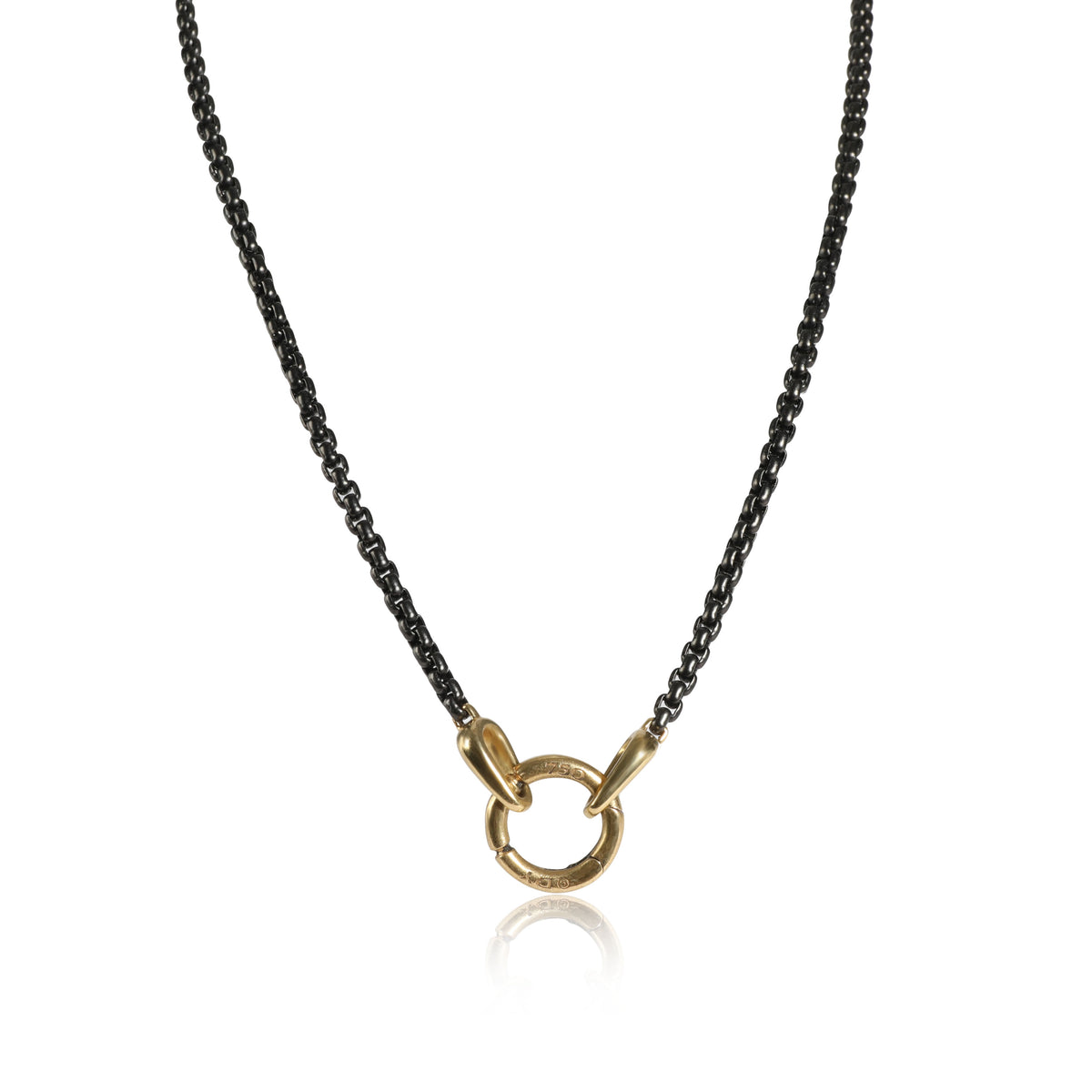 Mens David Yurman Charm Necklace with 18k Yellow Gold