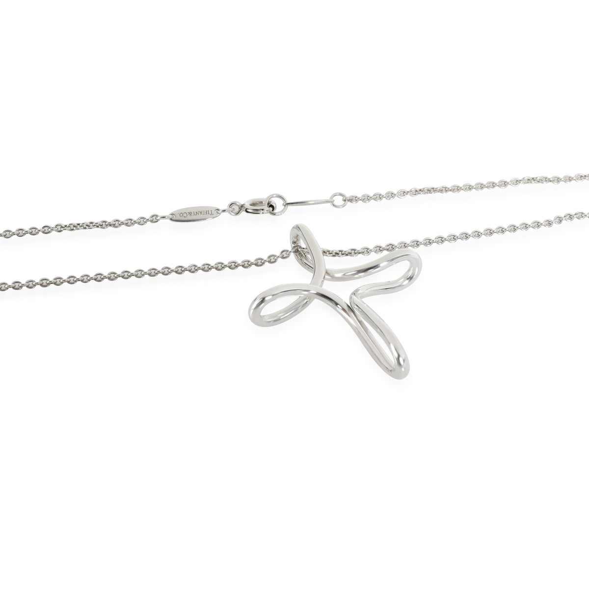 Tiffany & Co. Elsa Peretti Infinity Cross Necklace in  Sterling Silver