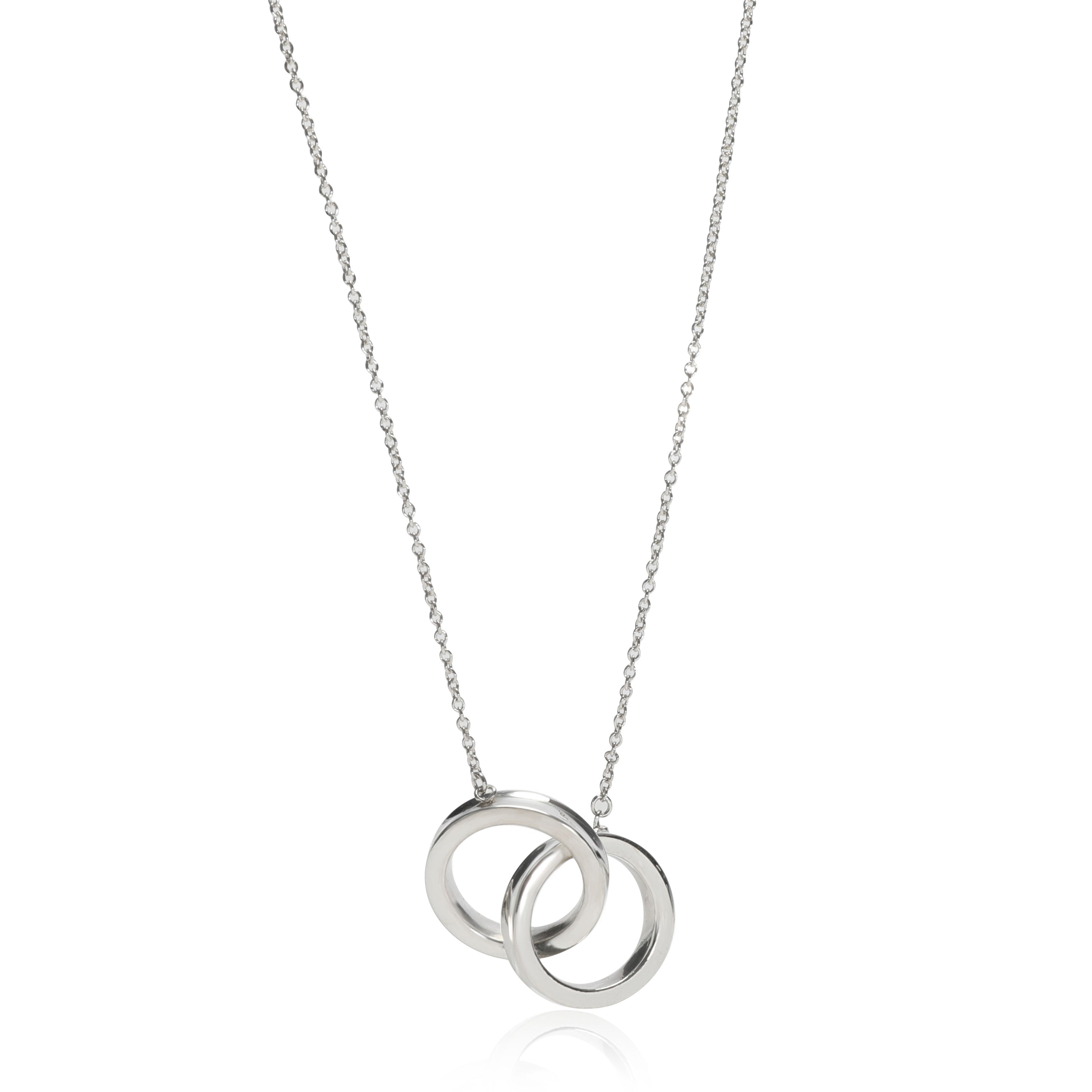 Sterling silver interlocking deals circle necklace