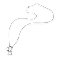 Tiffany & Co. Elsa Peretti Open Heart Lariat Necklace in  Sterling Silver