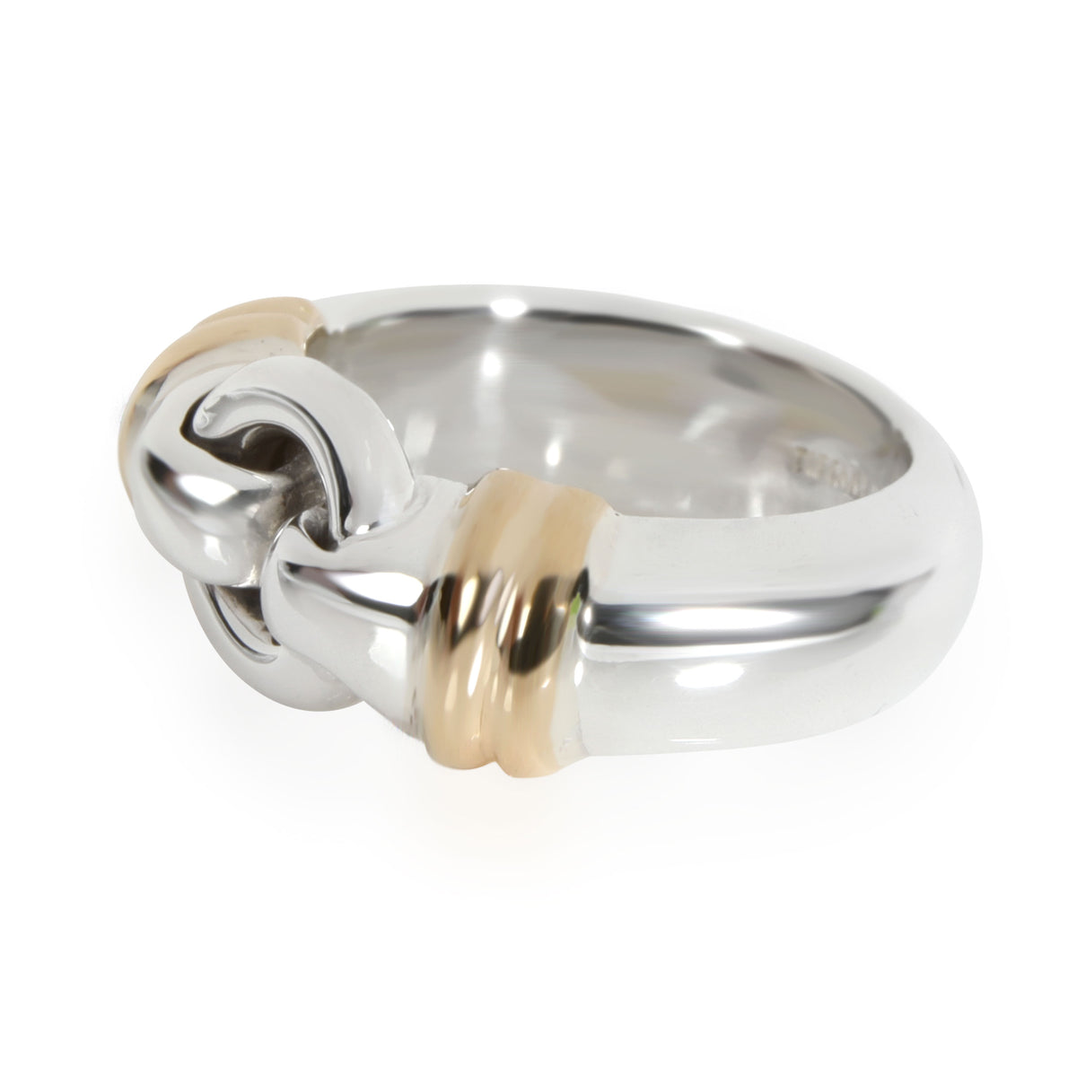 Tiffany & Co. Interlocking Circle Ring in Sterling Silver with Gold Accents