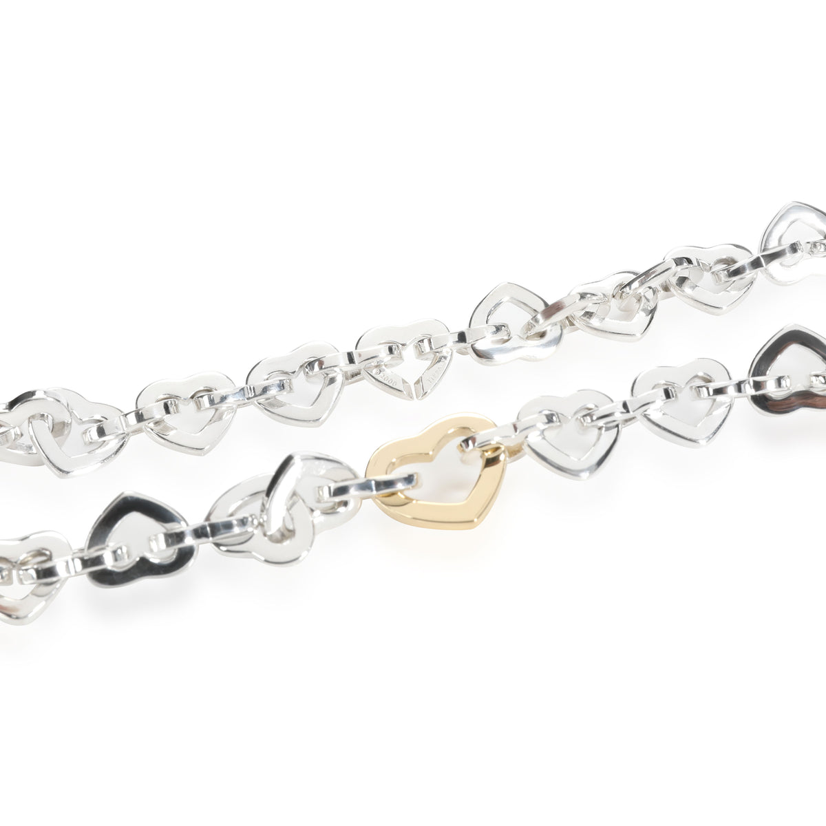 Tiffany & Co. Interlocking Heart Necklace in  Sterling Silver
