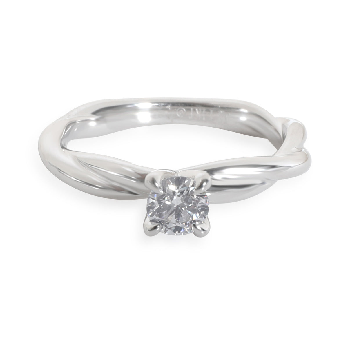 James Allen Diamond Solitaire Ring in 14K White Gold GIA D IF 0.30 CTW