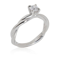 James Allen Diamond Solitaire Ring in 14K White Gold GIA D IF 0.30 CTW