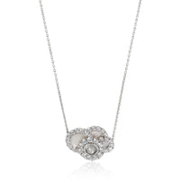 Chopard Happy Diamonds Cloud Necklace in 18K White Gold 2.10 CTW