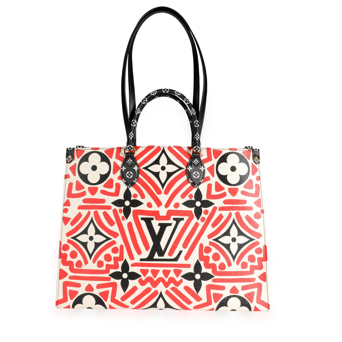Louis Vuitton Cream and Red Monogram Giant LV Crafty Onthego GM