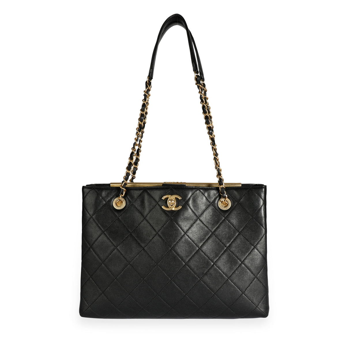 Chanel Black Quilted Lambskin Large Shopping Bag, myGemma