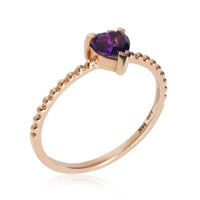 My Story Amethyst Heart Ring in 14K Rose Gold