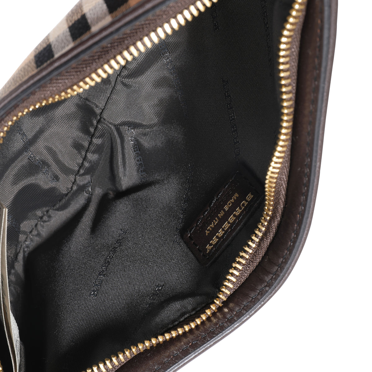 Burberry Haymarket Nova Check Clara Convertible Wristlet: Handbags