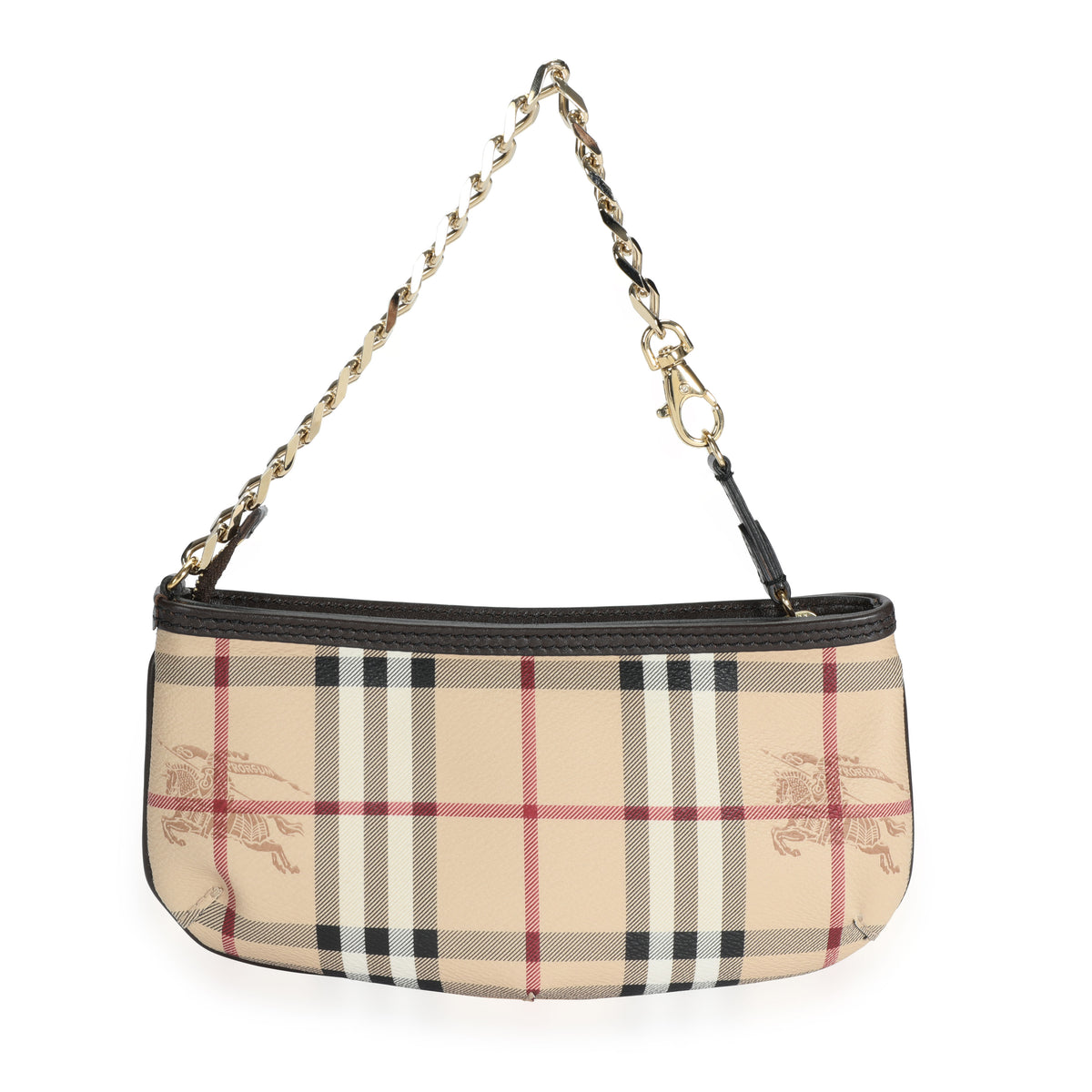 Burberry Haymarket Check Clara Chain Wristlet - Main Image