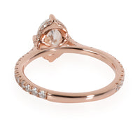 James Allen Oval Diamond Engagement Ring in 14K Rose Gold GIA D VVS1 1.42 CTW