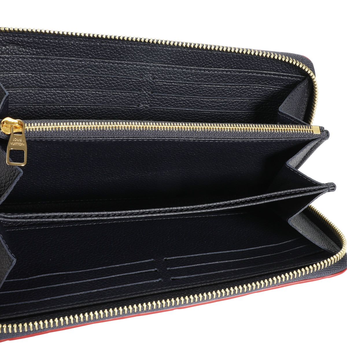 Louis Vuitton Marine Rouge Monogram Empreinte Leather Zippy Wallet -  Yoogi's Closet