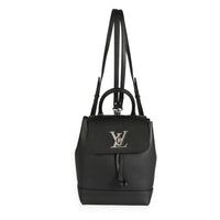 Louis Vuitton Black Calfskin Lockme Mini Backpack