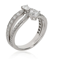 Chaumet Josephine Eclat Floral Diamond Ring in Platinum D VVS2 1.40 CTW