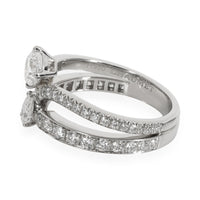 Chaumet Josephine Eclat Floral Diamond Ring in Platinum D VVS2 1.40 CTW