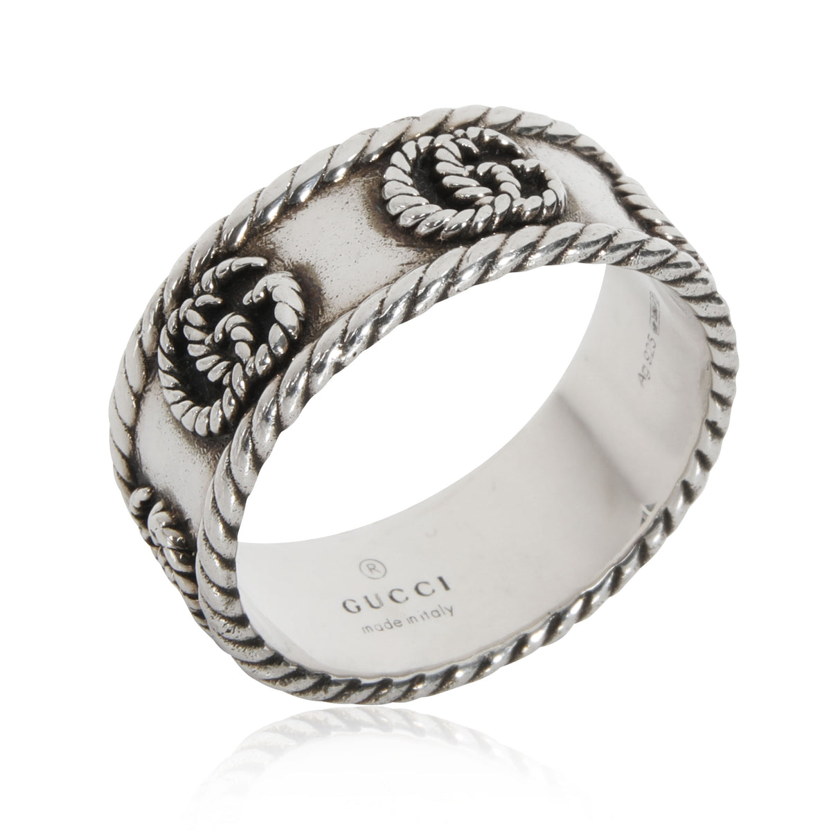 Gucci Marmont Logo Band in  Sterling Silver