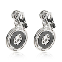 BVLGARI Astrale Diamond & Ceramic Earring in 18K White Gold 2.16 CTW (Clip On)