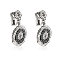 BVLGARI Astrale Diamond & Ceramic Earring in 18K White Gold 2.16 CTW (Clip On)