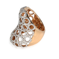 Dynasty Linked Circles Cocktail Ring in 18K Rose Gold 2.10 CTW