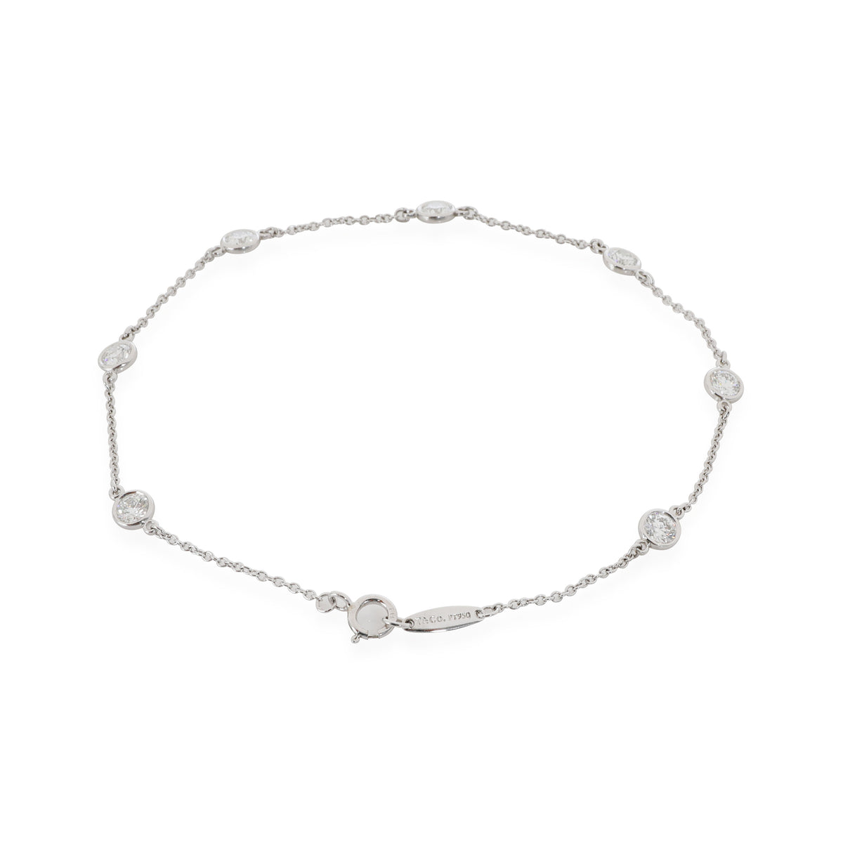 Tiffany & Co. Elsa Peretti Diamond by the yard Bracelet in Platinum 1.26 CTW