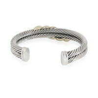 David Yurman Cable Twist Bangle in 14K Yellow Gold/Sterling Silver