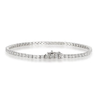 Four Prong Diamond Tennis Bracelet in 14K White Gold 4.22 CTW