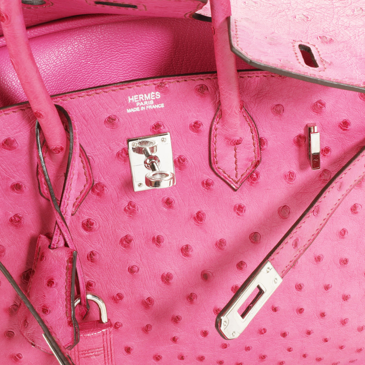 Pre-owned Hermes 2005 Birkin 25 Handbag In Pink