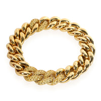 Pomellato Gourmette Yellow Sapphire Bracelet in 18K Yellow Gold