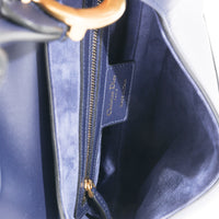 Dior Navy Leather Saddle Bag