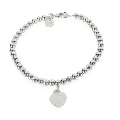 TReturn to Tiffany Heart Tag Bead Bracelet in  Sterling Silver
