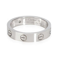 Cartier Diamond Love Ring in 18K White Gold 0.02 CTW