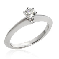 Tiffany & Co. Diamond Solitaire Engagement Ring in Platinum D IF 0.24 CTW