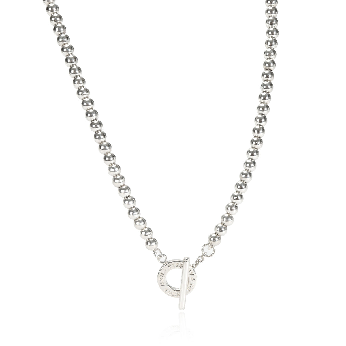 Tiffany & Co. Bead Toggle Necklace in  Sterling Silver