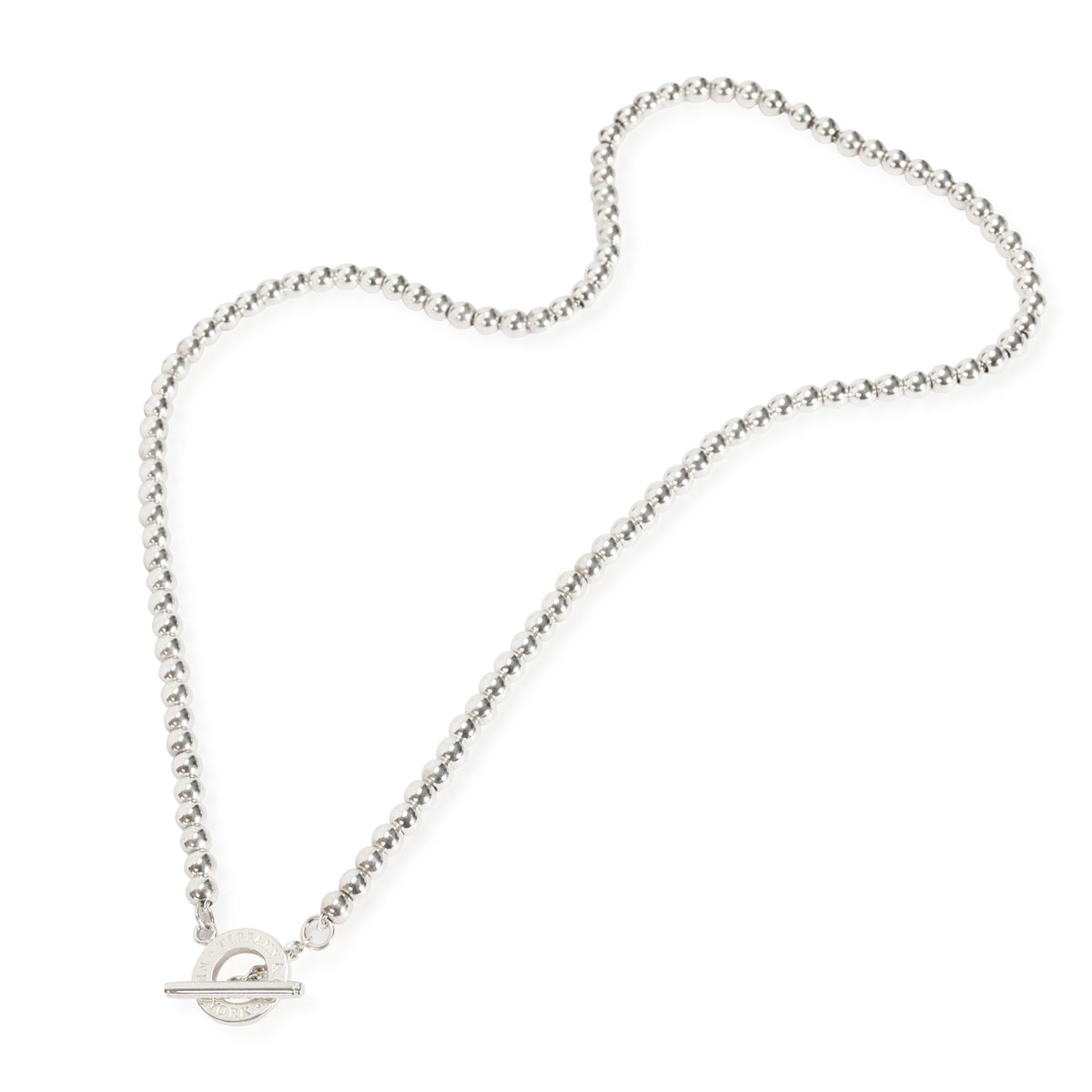 Tiffany & Co. Bead Toggle Necklace in  Sterling Silver