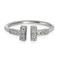 Tiffany & Co. T Diamond Band in 18K White Gold 0.25 CTW