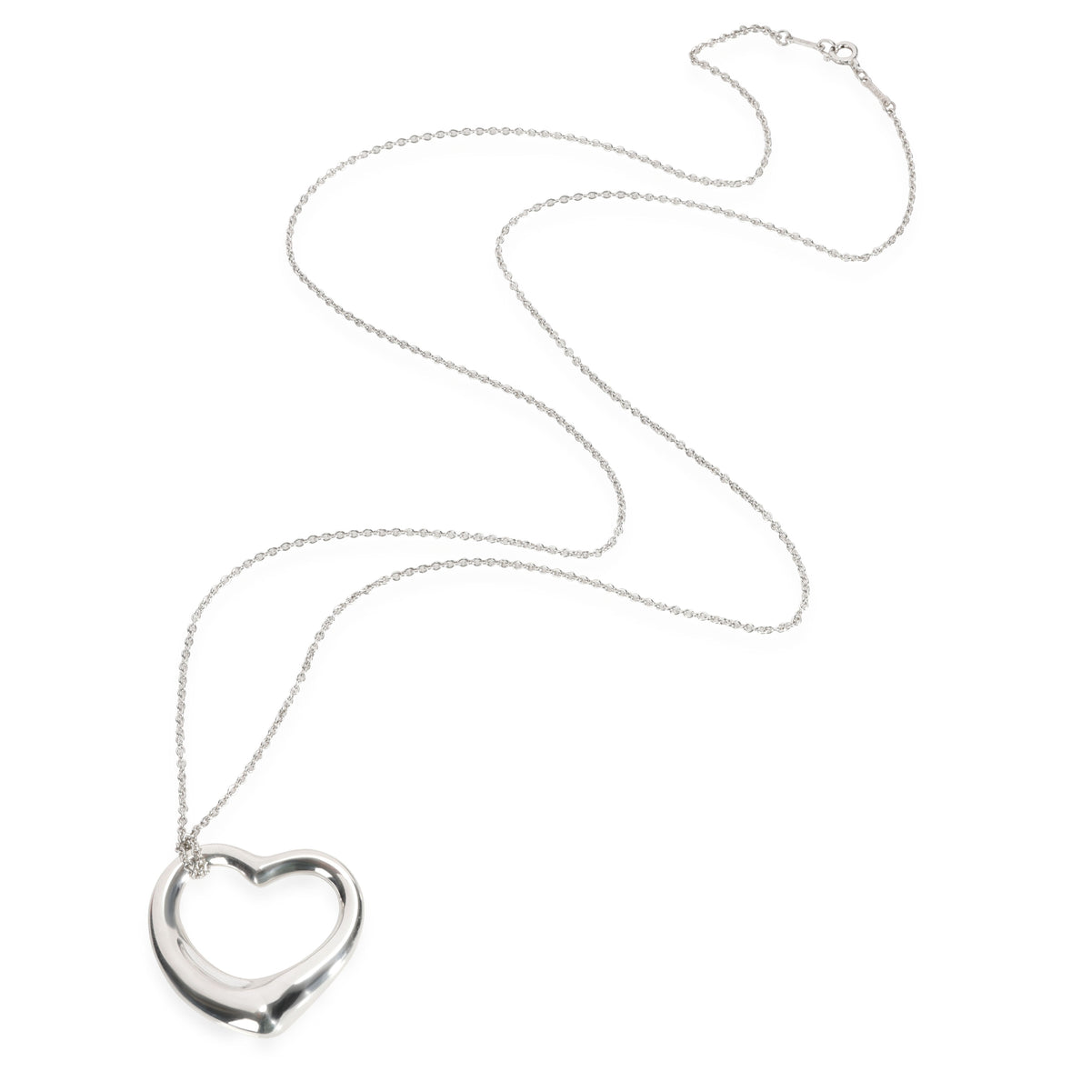 Tiffany & Co. Elsa Peretti Open Heart Pendant in Sterling Silver