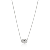 Tiffany & Co. Elsa Peretti Diamond Bean Pendant in Platinum 0.60 CTW